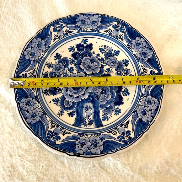 19th century Handpainted Vintage delft plate - Picture 2 of 5